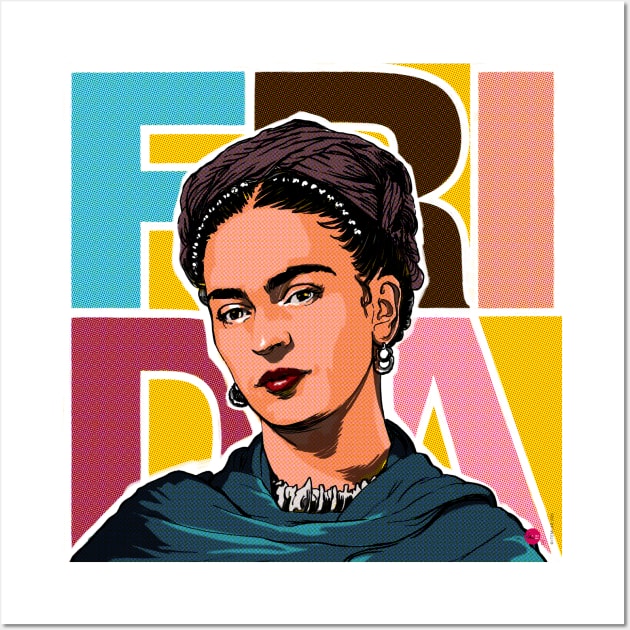 Frida / Pop version Wall Art by ITEMLAB